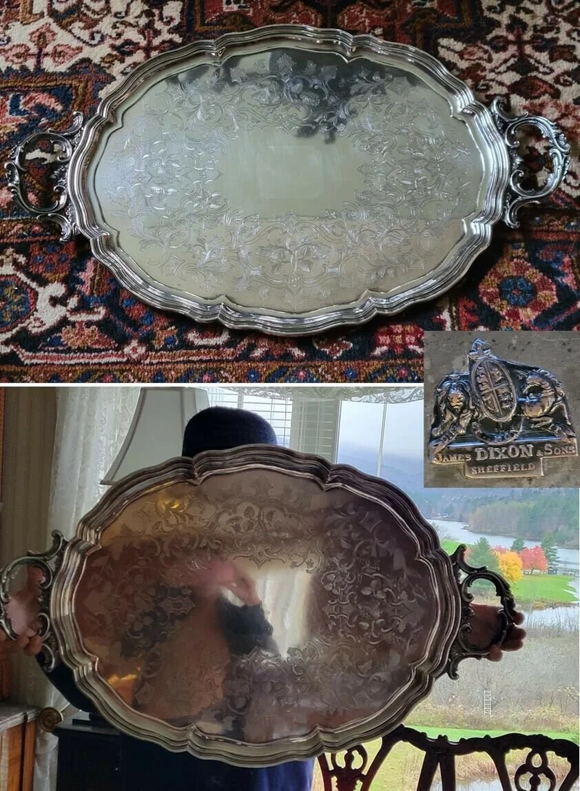 Monumental Sheffield, James Dixon & Sons, Handled Silver Plated